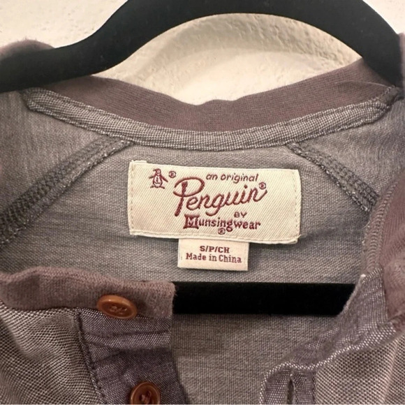 Original Penguin Men’s Long Sleeve Top Size small in grey - Picture 2 of 4